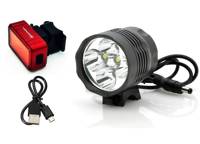 Ventoux High Power LED 2000 Lumen lygte og Square USB baglygte