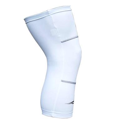 Ventoux knee warmers, hvid m. sorte syninger