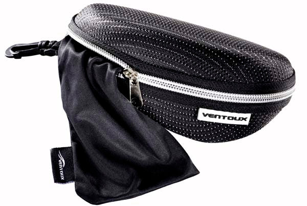 Ventoux Avenger cykelbrille, 3 linser, mat sort