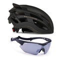 Ventoux Air cykelhjelm (mat sort metal) + Titan cykelbrille (mat sort)