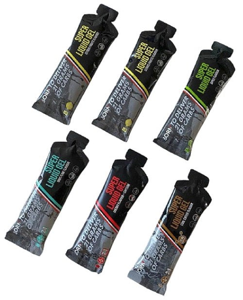 BORN Sixpack Super Liquid Energygel, 6x55 ml. - testpakke