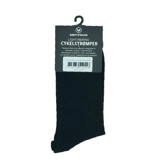 Ventoux Merino LIGHT Bike Socks, sort