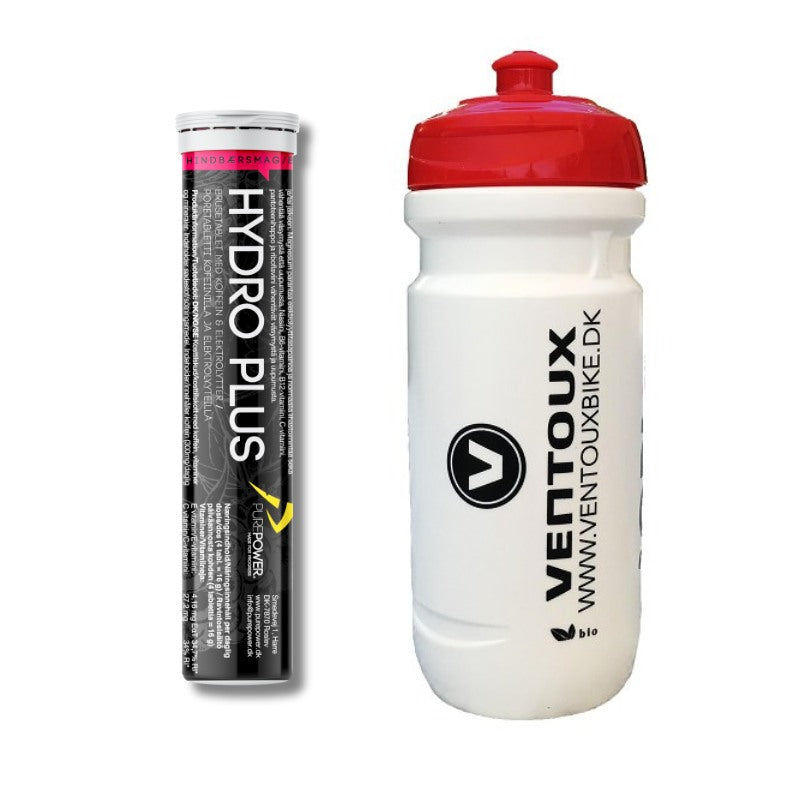 PurePower Hydro drikketabletter (bærsmag) + drikkeflaske