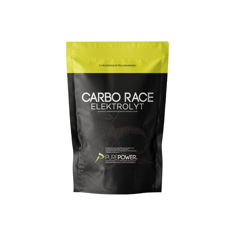PurePower Carbo Race Elektrolyt energidrik, 1000 g, Citrus
