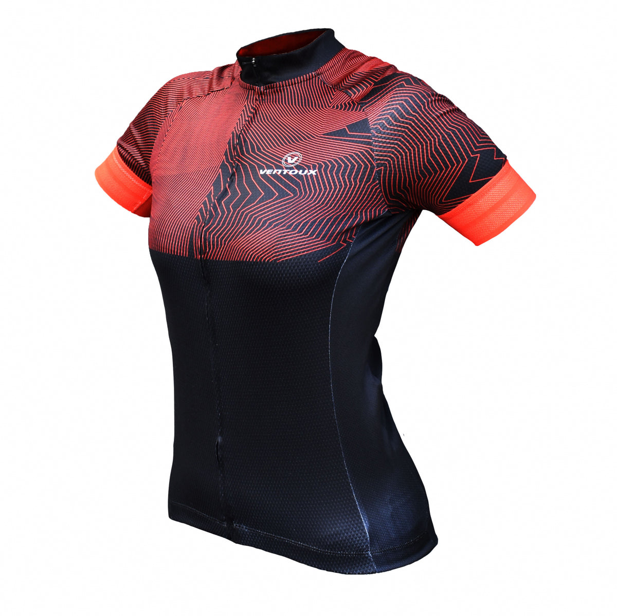 Ventoux, Active jersey, lady, sort/rød