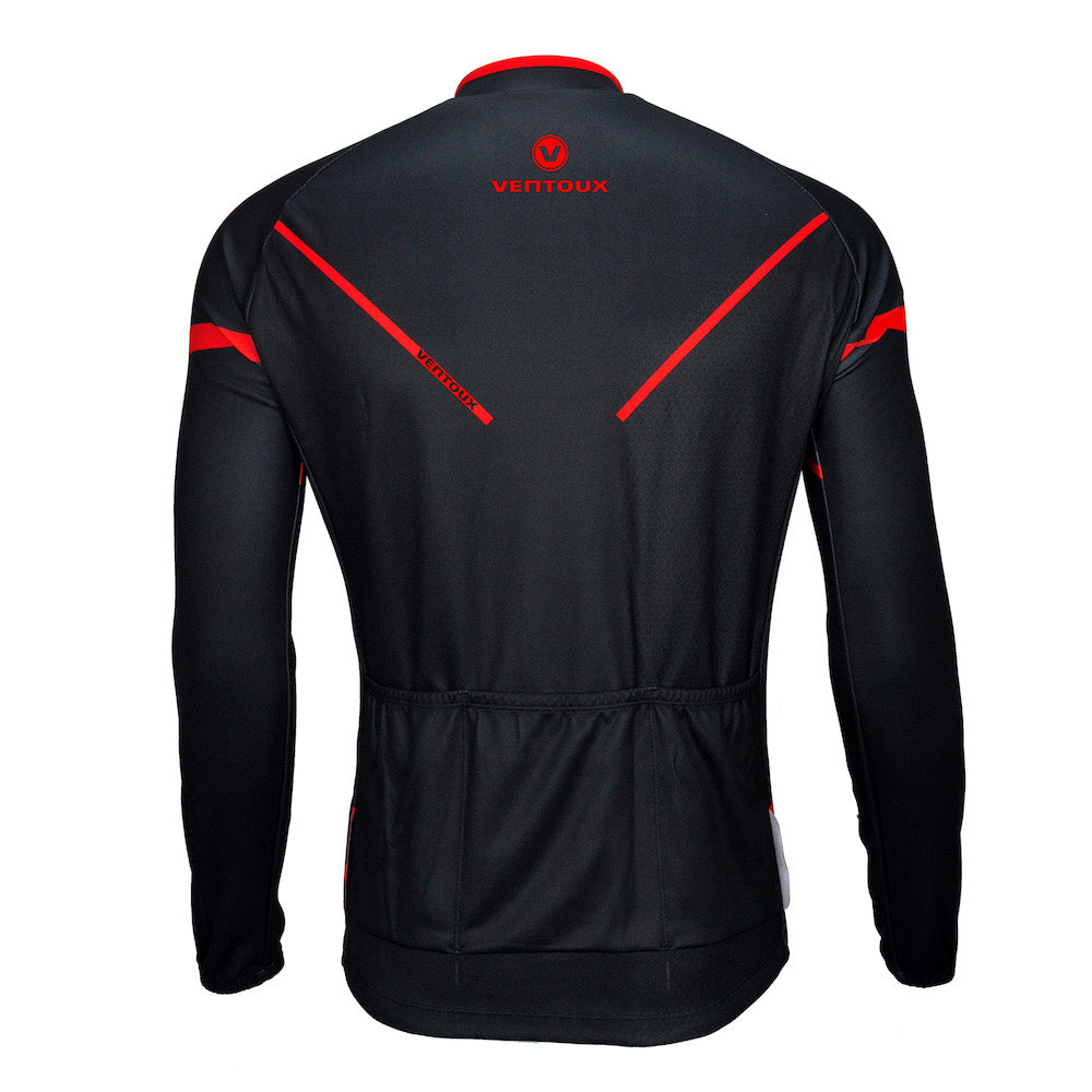 Ventoux thermal jersey, sort/rød