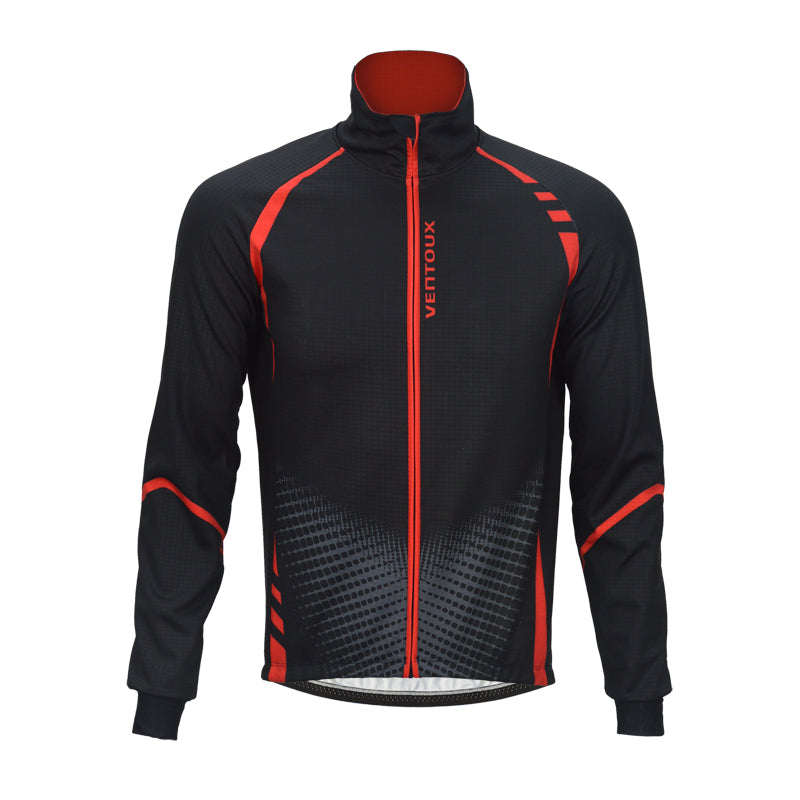 Ventoux Pro Winter Jacket, sort/rød - STR. S