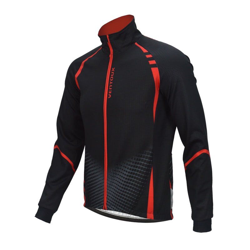 Ventoux Pro Winter Jacket, sort/rød - STR. S