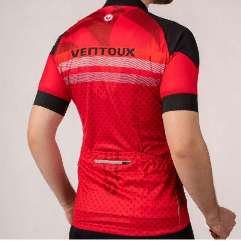 Ventoux Devil cykeltrøje, rød/sort