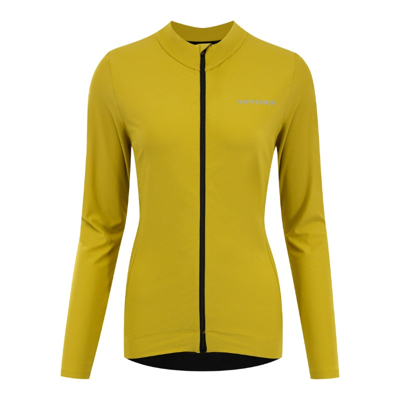Ventoux Thermal LS cykeltrøje, mustard (dame)