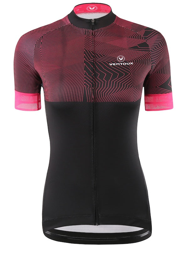 Ventoux, Active jersey, lady, sort/pink