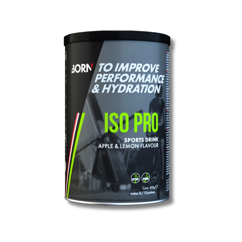 BORN Iso Pro 2:1 energidrik, æble/lemon, 400 g
