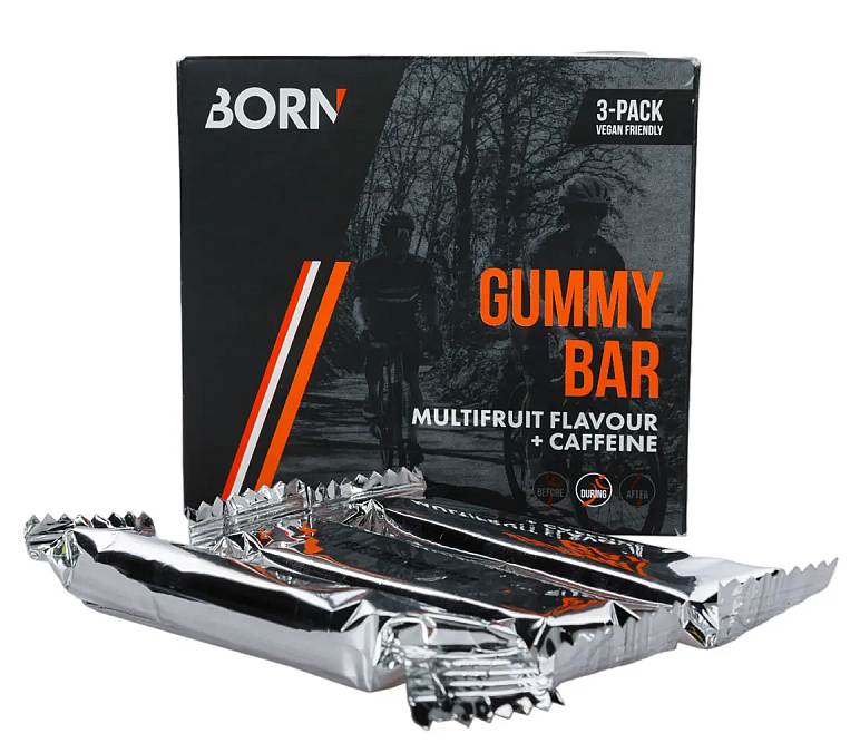 BORN Gummy Energibar med koffein, 3-pak