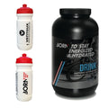 BORN Drink Isotonic Energidrik Citrus, 1700g + 2 drikkeflasker