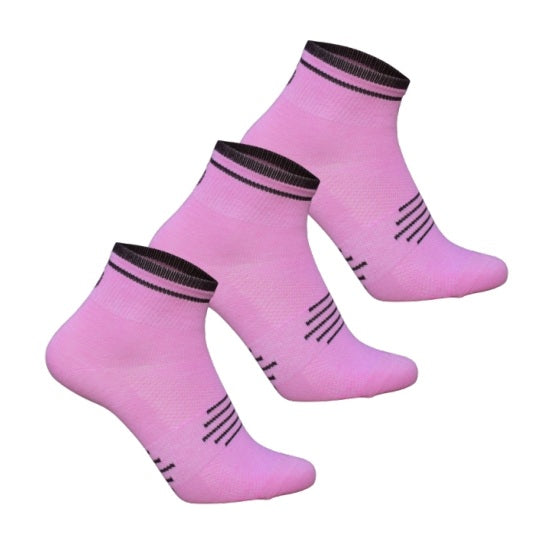 3-pak Ventoux Coolmax Bike Socks, pink