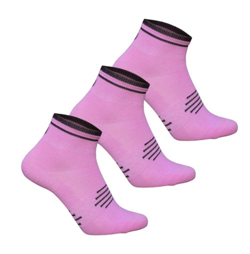 3-pak Ventoux Coolmax Bike Socks, pink