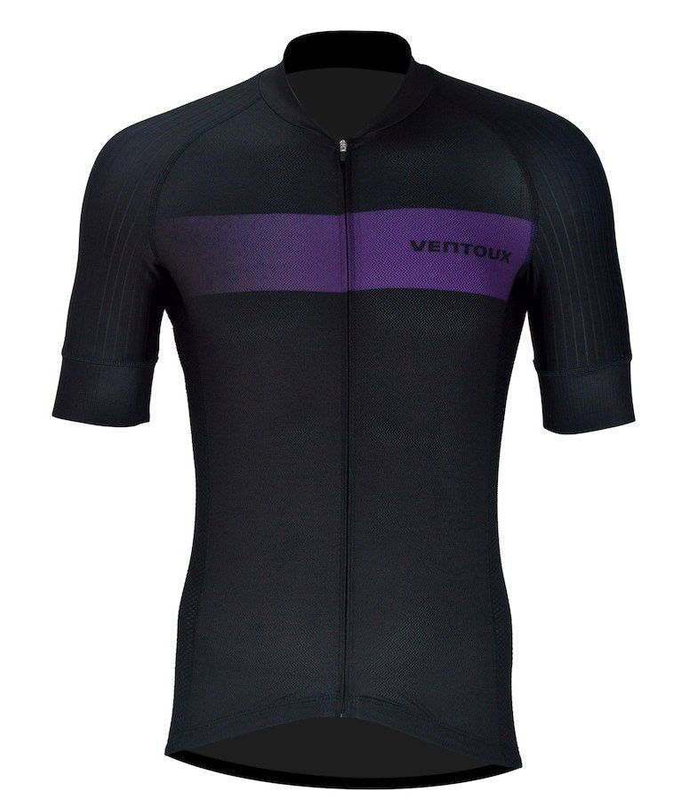 Ventoux Pro cykeltrøje, sort/mørk lilla