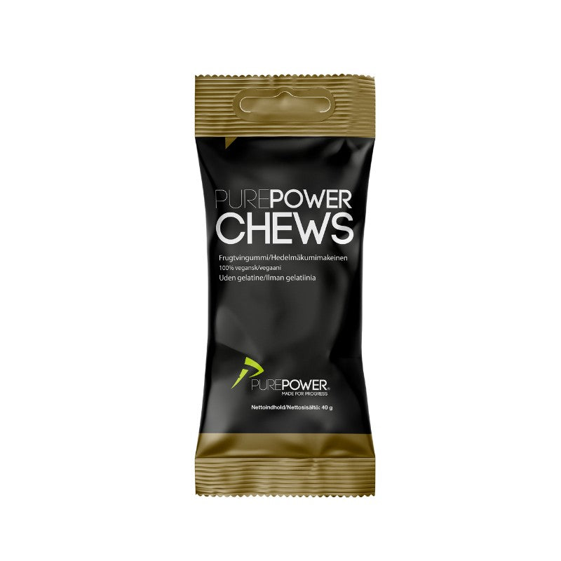 PurePower Chews - kulhydrat vingummi, frugtsmag, 40 gram