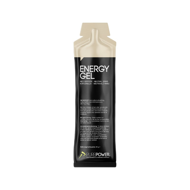 Purepower Koffein Energy Gel m. neutral smag, 60 gram