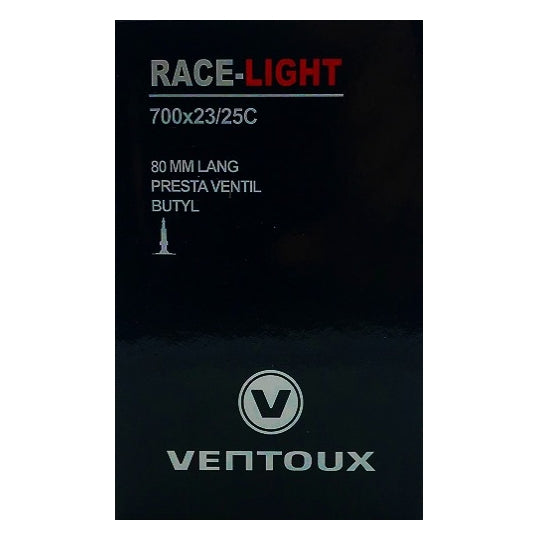 Ventoux race slange LIGHT 700x23/25C, 80 mm ventil