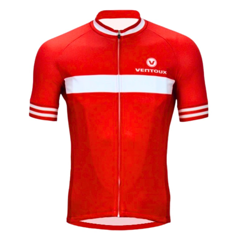 Ventoux Red & White cykeltrøje, rød/hvid