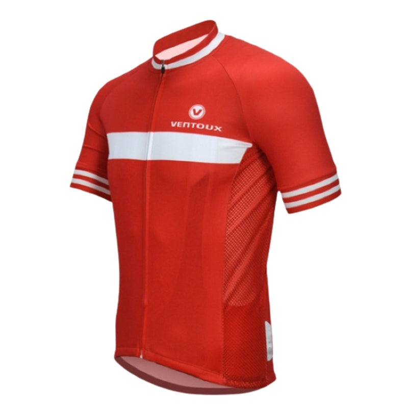 Ventoux Red & White cykeltrøje, rød/hvid
