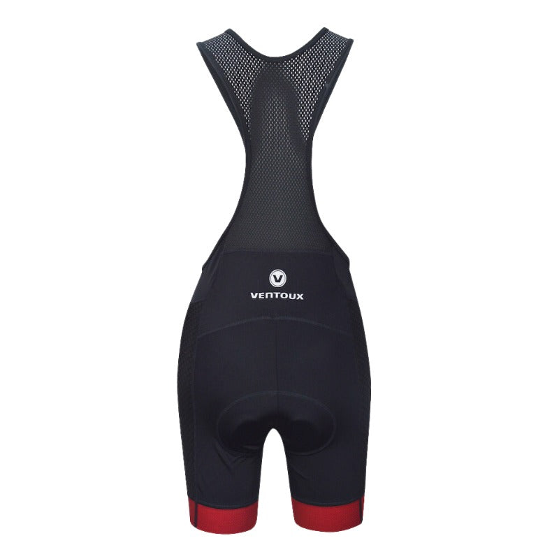 Ventoux Champion bib cykelbukser, dame, sort/rød