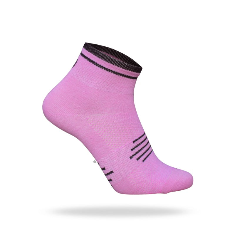 Ventoux Coolmax cykelstrømper, pink/sort