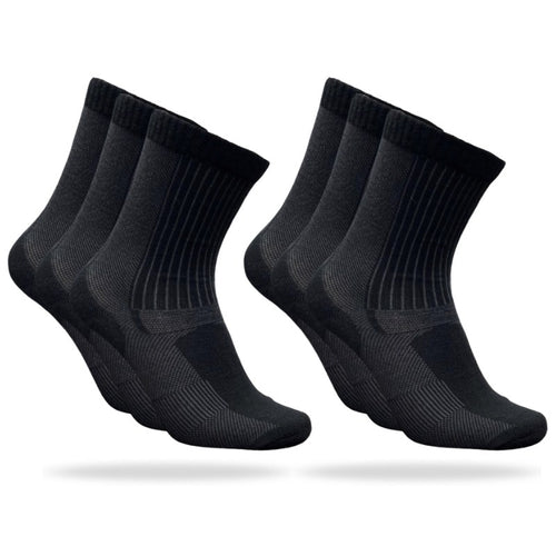 2 x 3 par Ventoux Merino Tech cykelstrømper, sorte