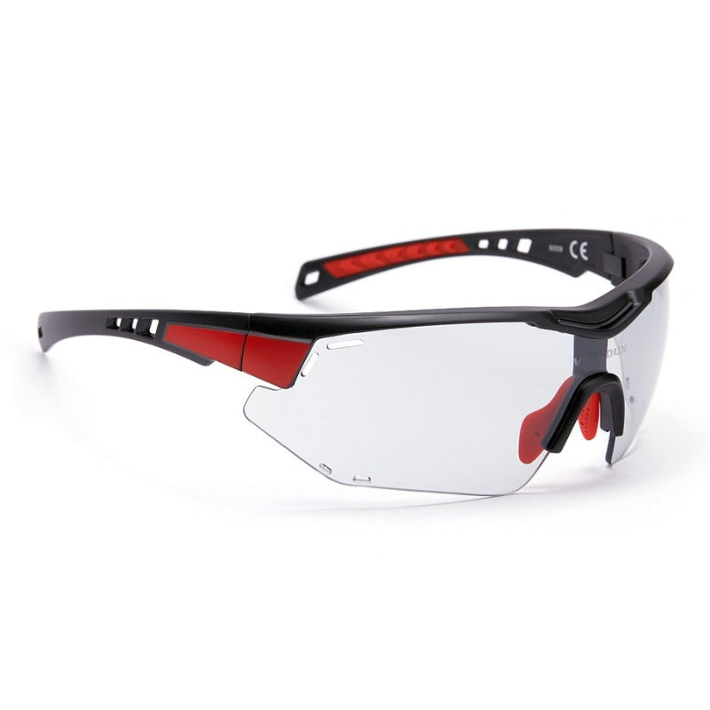 Ventoux Titan Fotochrome cykelbrille, mat sort / rød