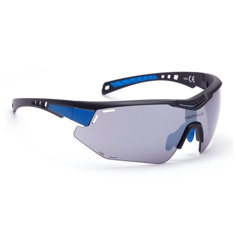 Ventoux Titan cykelbrille,  mat sort/navy blå