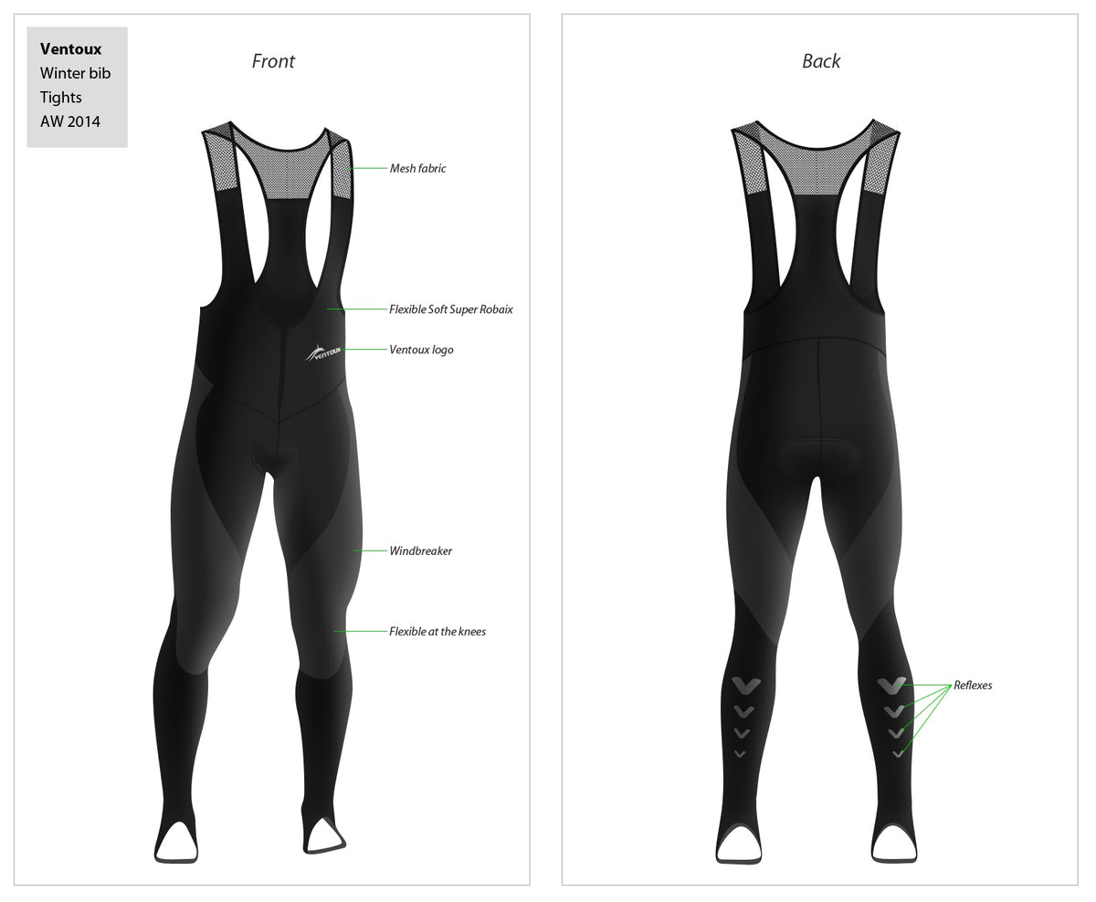 Ventoux Nordic winter tights WIND, men - Reststr.