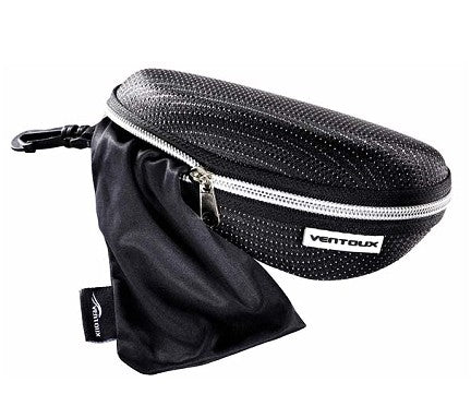 Ventoux Air cykelhjelm (mat sort metal) + Dragonfly cykelbrille