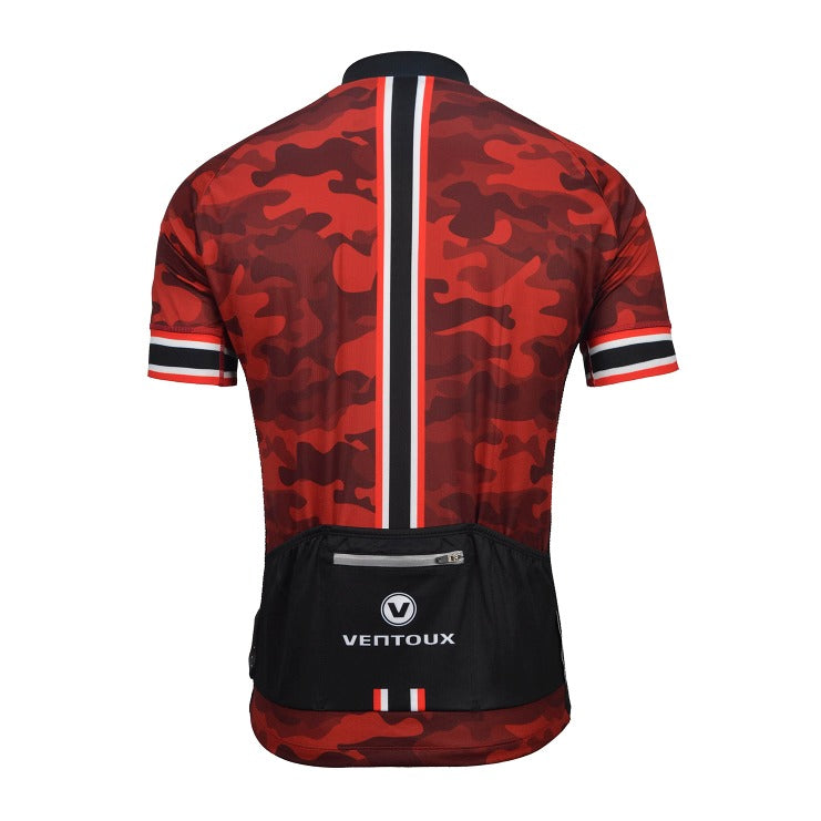 Ventoux Hero cykeltrøje, rød/sort/hvid