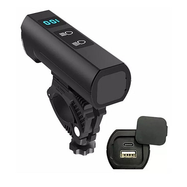 Ventoux USB High Power Alu forlygte 1200 lumen