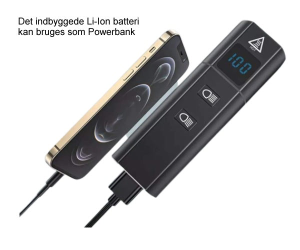 Ventoux USB High Power Alu forlygte 1200 lumen