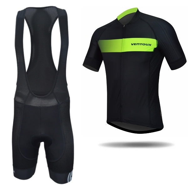 Ventoux Pro cykelsæt, sort/lime