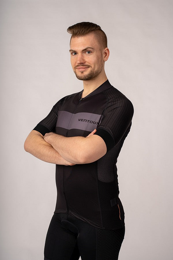 Ventoux Pro Jersey, sort/grå