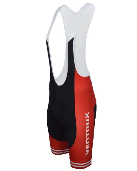 Ventoux Red & White Bibshorts, men