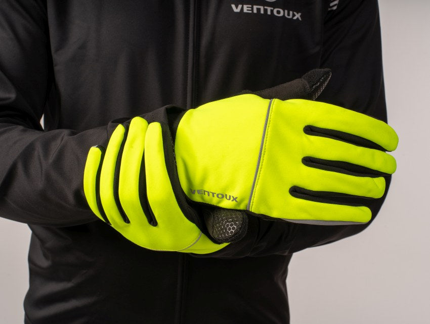 Ventoux Storm cykelhandske Hi-Vis, neon/sort