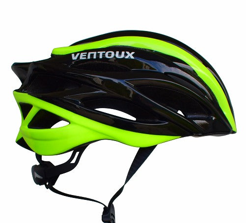 Ventoux Ultra Light II cykelhjelm, sort/neongul