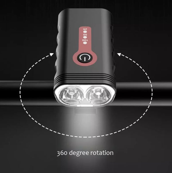 Ventoux USB Power Alu forlygte 1000 lumen