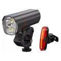 Ventoux USB High Power Alu forlygte 1200 lumen + Firebird kombi cykellygte
