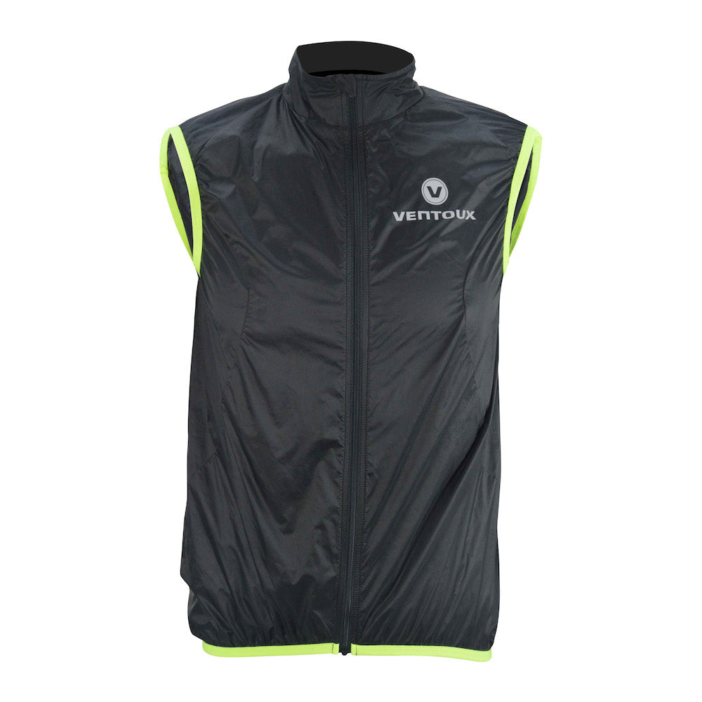 Ventoux windbreaker vest, sort