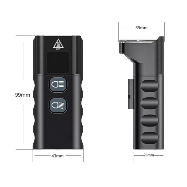 Ventoux USB High Power Alu forlygte 1600 lumen