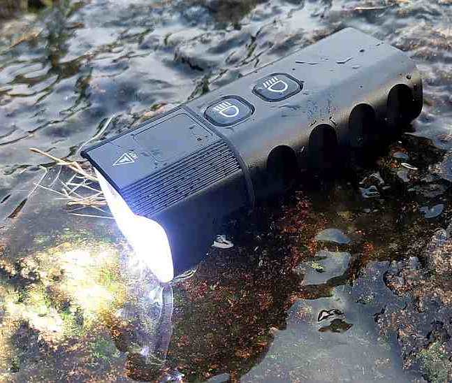 Ventoux USB High Power Alu forlygte 1600 lumen